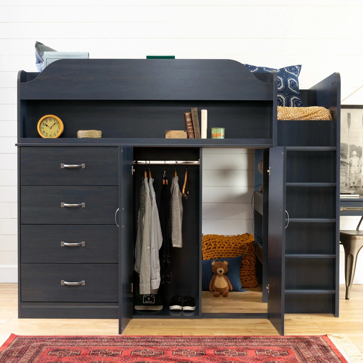 Loft Bed with Desk - Asten